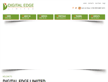 Tablet Screenshot of digitaledgelimited.com